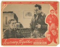 6s524 JOURNEY TOGETHER LC '46 Edward G. Robinson talks to young bruised Richard Attenborough!
