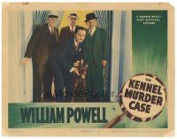 6s531 KENNEL MURDER CASE LC R42 William Powell as Philo Vance w/ McWade, Wilson and a doberman!