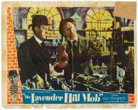 6s556 LAVENDER HILL MOB LC #7 '51 Charles Crichton classic, c/u Alec Guinness by miniature city!