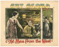 6s592 MAN FROM THE WEST LC '26 pretty Eugenia Gilbert finds cowboy Art Acord stealing from her!