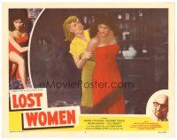 6s615 MESA OF LOST WOMEN LC #4 '52 great close up of sexy girls catfighting, Lost Women!