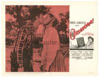 6s665 OKLAHOMA LC #6 R63 c/u of Gene Nelson kissing Gloria Grahame, the girl who can't say no!