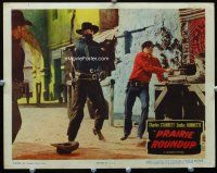 6s704 PRAIRIE ROUNDUP LC #2 '51 Charles Starrett as The Durango Kid in brawl with bad guys!