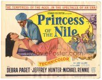 6s087 PRINCESS OF THE NILE TC '54 sexy full-length art of barely-dressed young Debra Paget!