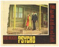6s715 PSYCHO LC #8 '60 Alfred Hitchcock classic, Vera Miles & John Gavin searching the Bates Motel