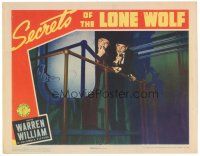 6s771 SECRETS OF THE LONE WOLF LC '41 detective Warren William & Eric Blore sneaking around!
