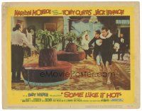 6s813 SOME LIKE IT HOT LC #2 '59 Tony Curtis & Jack Lemmon in drag running from bad guys!