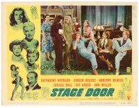 6s827 STAGE DOOR LC #8 R53 Katharine Hepburn, Ginger Rogers, Eve Arden, great cast!