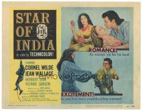6s101 STAR OF INDIA TC '56 Cornel Wilde, Jean Wallace, Lom, adventure, romance, excitement!