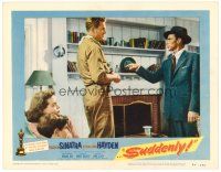 6s840 SUDDENLY LC #4 '54 would-be assassin Frank Sinatra gives orders to Sterling Hayden!