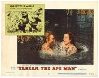 6s853 TARZAN THE APE MAN LC #5 '59 c/u of Denny Miller & Joanna Barnes in lagoon of love!