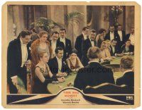 6s866 THEIR MAD MOMENT LC '31 Dorothy Mackaill & Warner Baxter gambling in casino!