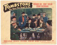 6s898 TOMBSTONE THE TOWN TOO TOUGH TO DIE LC '42 Richard Dix gambling at faro table in saloon!
