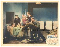 6s917 TROUBLE MAKERS LC #6 '49 Leo Gorcey & Bowery Boys help guy stuck in laundry basket!