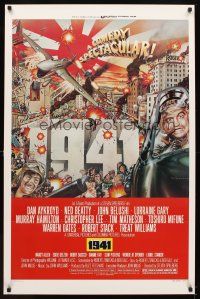 6x003 1941 style D 1sh '79 Spielberg, art of John Belushi as Wild Bill by David McMacken!