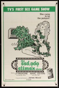 6x010 $50,000 CLIMAX SHOW 1sh '75 TV's 1st sex gameshow, she came to hit the jackpot!