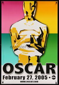 6x011 77th ANNUAL ACADEMY AWARDS DS 1sh '05 Brett Davidson artwork of the Oscar!