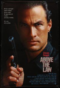 6x014 ABOVE THE LAW 1sh '88 best image of tough guy Steven Seagal!
