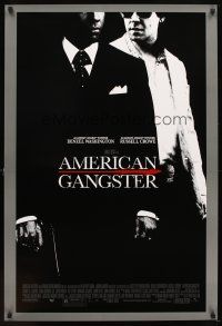 6x034 AMERICAN GANGSTER DS 1sh '07 Denzel Washington, Russell Crowe, Ridley Scott directed!