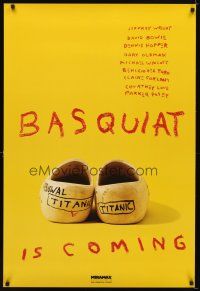 6x061 BASQUIAT teaser 1sh '97 Jeffrey Wright as Jean Michel Basquiat, directed by Julian Schnabel!