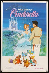6x136 CINDERELLA 1sh R81 Walt Disney classic romantic fantasy cartoon!
