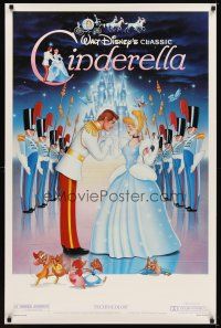 6x137 CINDERELLA 1sh R87 Walt Disney classic romantic musical fantasy cartoon, great art!