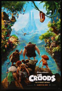 6x166 CROODS advance DS 1sh '13 cool image from CG prehistoric adventure comedy!