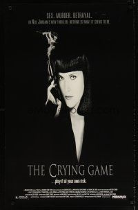 6x169 CRYING GAME 1sh '92 Neil Jordan classic, great image of Miranda Richardson with smoking gun!