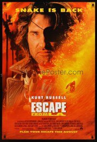 6x246 ESCAPE FROM L.A. advance 1sh '96 John Carpenter, Kurt Russell returns as Snake Plissken!