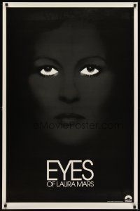 6x254 EYES OF LAURA MARS teaser 1sh '78 Irvin Kershner, cool image of psychic Faye Dunaway!