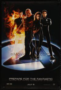6x258 FANTASTIC FOUR style A teaser DS 1sh '05 Jessica Alba, Michael Chiklis, Marvel super heroes!