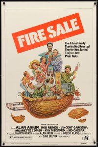 6x270 FIRE SALE 1sh '77 Alan Arkin, Rob Reiner, they're just plain nuts, wacky Bill Elder art!