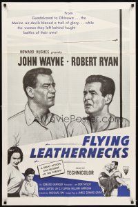 6x282 FLYING LEATHERNECKS military 1sh R60s air-devils John Wayne & Robert Ryan, Howard Hughes
