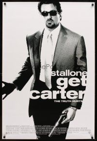 6x301 GET CARTER 1sh '00 great full-length image of Sylvester Stallone in cool shades w/gun!