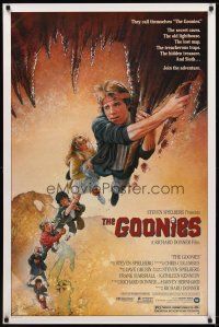 6x325 GOONIES 1sh '85 Steven Spielberg, Josh Brolin, teen adventure classic, Drew Struzan art!