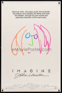 6x379 IMAGINE 1sh '88 classic art by former Beatle John Lennon!