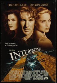 6x401 INTERSECTION int'l DS 1sh '93 close-ups of Richard Gere, Sharon Stone, Lolita Davidovich!