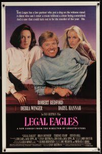 6x453 LEGAL EAGLES 1sh '86 Robert Redford, Daryl Hannah, Debra Winger, directed by Ivan Reitman!