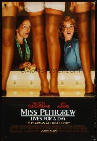 6x506 MISS PETTIGREW LIVES FOR A DAY advance DS 1sh '08 Frances McDormand in title role, Amy Adams!