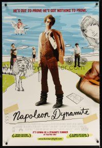 6x519 NAPOLEON DYNAMITE advance DS 1sh '04 Jared Hess, Jon Heder's got nothing to prove!