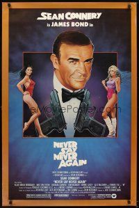 6x523 NEVER SAY NEVER AGAIN 1sh '83 art of Sean Connery as James Bond 007 by Obrero!