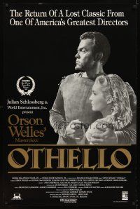 6x537 OTHELLO 1sh R92 Orson Welles in the title role w/pretty Fay Compton, Shakespeare!