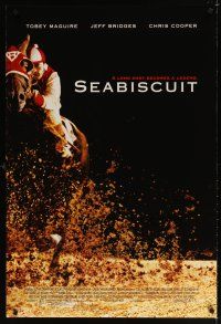 6x643 SEABISCUIT DS 1sh '03 horse racing jockey Tobey McGuire & most famous underdog!
