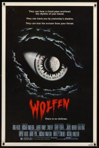 6x790 WOLFEN 1sh '81 really cool horror art of moon & clouds as eye, There is no defense!