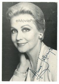 6t469 ANNE JEFFREYS signed deluxe 4.25x6 REPRO still '90s head & shoulders portrait of the actress!