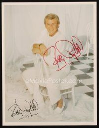 6t502 BOBBY RYDELL signed color 8.25x10.75 REPRO still '80s portrait of the rock 'n' roll singer!