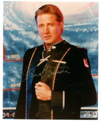 6t507 BRUCE BOXLEITNER signed color 8x10 REPRO still '00s great close up in uniform from Babylon 5!