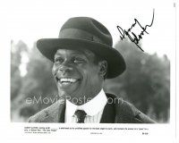 6t345 DANNY GLOVER signed 8x10 still '85 great smiling close up from The Color Purple!