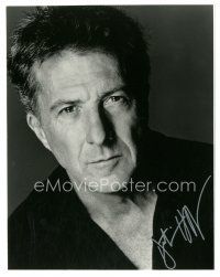6t544 DUSTIN HOFFMAN signed 7.5x9.5 REPRO still '00s head & shoulders portrait of the great actor!