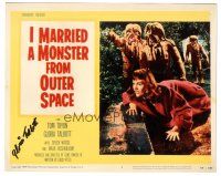6t565 GLORIA TALBOT signed color 8x10 REPRO still '80s in I Married a Monster from Outer Space!